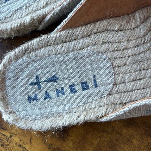 Manebi Beige Sandals with Buckle 40 NWOT - Picture 5 of 8